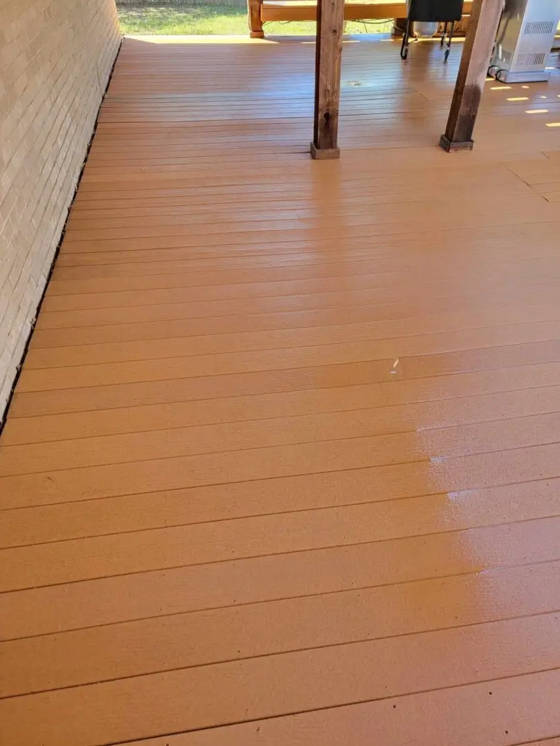 Trex Deck power washed by ARP Wash